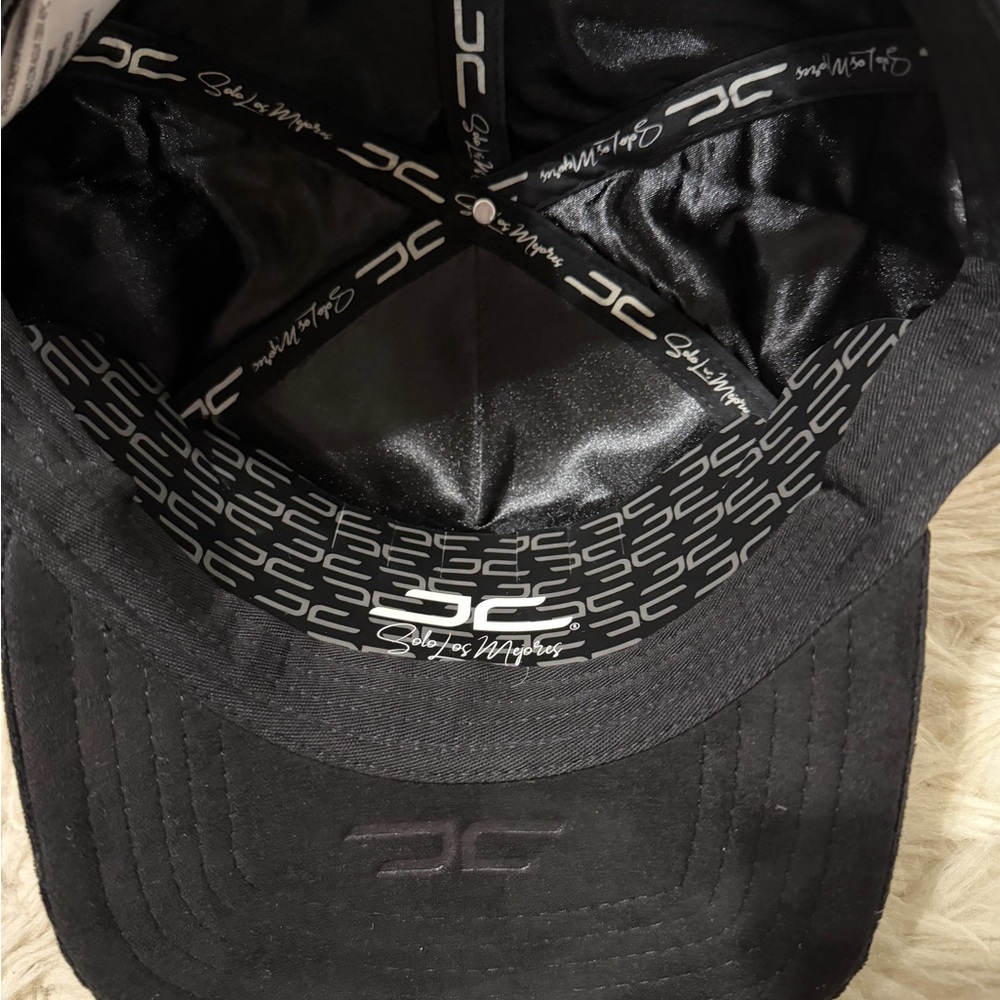 JC Black Embroidered "Good Luck" Baseball Cap - Picture 5 of 5